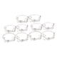 thumbnail image 5 of 10 Piezas Servilletas Hebillas Adorno Redondo Decorativo Para Banquete De Vacaciones Argent, 5 of 5