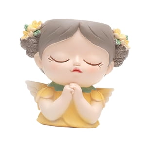 Bothyi - Maceta Con Cabeza De Niña, Maceta Con Cara Bonita Para Sala De Estar, Interior Y Exterior, Estilo A