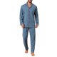 thumbnail image 1 of INSPIRE CHIC Conjunto de Pijamas para Hombre de 2 Piezas con Bolsillo y Botones de Manga Larga Talla L Azul Caqui, 1 of 5