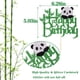 thumbnail image 3 of Decoración de tarta Qertesl Panda, feliz cumpleaños, animales de la jungla, 3 of 6