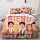 thumbnail image 1 of Central Perk Friends White Quilt Duvet Cover Set Bedroom Decor Home Textiles3-Piece Bedding Set, 1 of 5