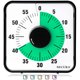thumbnail image 1 of Temporizador Secura de 60 minutos, visual de cuenta regresiva, 19 cm, verde, 1 of 7