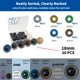 thumbnail image 3 of Ojos de seguridad RuWfpz 18 mm 5 colores 20 piezas con purpurina, 3 of 8