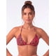thumbnail image 1 of Bikini estilo triángulo clásico estampado negro, 1 of 3
