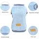 thumbnail image 3 of Paquete de 2 suéteres para perros con anilla para arnés, suéteres cálidos de forro polar para cachorros, ropa de invierno para mascotas, conjuntos con orificio para correa (azul y gris), 3 of 5