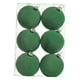 thumbnail image 3 of 6 Bolas Navideñas Flocadas De 6 Cm Para Aniversario, Bolas Navideñas De Terciopelo Verde, 3 of 5