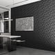 thumbnail image 5 of Paneles de Pared 3D Art3dwallpanels Diamante PVC Negro Paquete de 33, 5 of 9