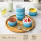 thumbnail image 3 of Ramekins MALACASA 170 ml Juego de 6 Azul Apto para Horno, 3 of 9