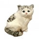 thumbnail image 1 of Gatos De Peluche Juguetes Muñecas Gato Realista Para Regalo De Pascua Regalos De Cumpleaños Juguete De Mesa Gris, 1 of 3