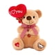 thumbnail image 1 of Muñeco de oso de peluche para niños, regalo de cumpleaños, regalos del Día de San Valentín para novio, juguetes de peluche suaves, adornos de regalo , beige, 1 of 5
