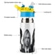 thumbnail image 3 of Nirvana Botella de Agua con Tapa Pop Top de Un Toque, Acero Inoxidable, a Prueba de Fugas, para Deportes, Botella Infantil azul 12 oz, 3 of 6