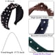 thumbnail image 3 of Diademas para mujeres Diademas de perlas - 1PCS Diadema de terciopelo de perlas Falso retorcido Elegante Bling Cacampanao Clip Cacampanaopins Headwear Barrette Herramientas de peinado Accesorios,Negro, 3 of 7