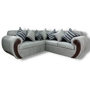 Muebles Duna - Seccional 5 Cuerpos Hamburgo Chenille Gris Medio