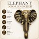 thumbnail image 3 of Llamador de puerta 5MOONSUN5 Elefante de 15 cm Acabado Antiguo, 3 of 9