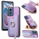 thumbnail image 1 of Funda Magnética Para Motorola Moto G Play 2024 4g Con Billetera Y Anillo Protector Resistente Morado, 1 of 5