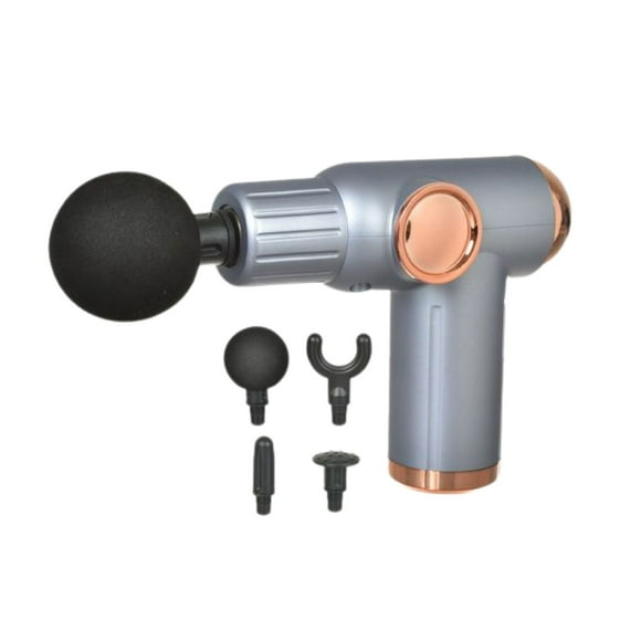 Masajeador Portátil Pantalla Digital Massage Gun Plateado