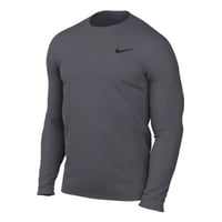 Camiseta Nike Team Legend De Manga Larga Dri-Fit Para Hombre, Color Gris