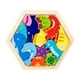 thumbnail image 1 of Rompecabezas De Madera Para Niños Lindos Para Niños Principiantes Actividad Educativa Preescolar Patrón B, 1 of 3