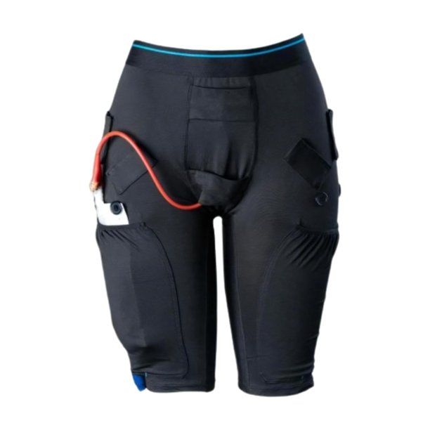 Pantalones cortos CathWear talla mediana negro – Soporte para bolsa de pierna de catéter