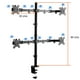 thumbnail image 4 of Soporte 4 Monitores pantallas escritorio 13 a 27 pulgadas, 4 of 4