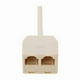 thumbnail image 2 of Adaptador Rj11 Conector Telefónico 1 Macho 2 Hembra, 2 of 4