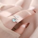 thumbnail image 3 of Anillo Para Dama Plata real Sterlina 925 Joyería fina Cola delfín con circonio, 3 of 3