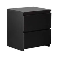 Klik Muebles - Velador Cajon Doble Minimal Oscuro