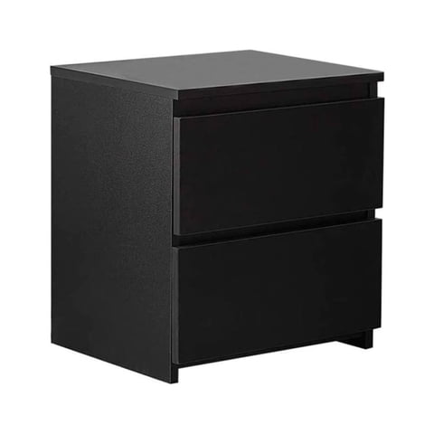 Klik Muebles - Velador Cajon Doble Minimal Oscuro