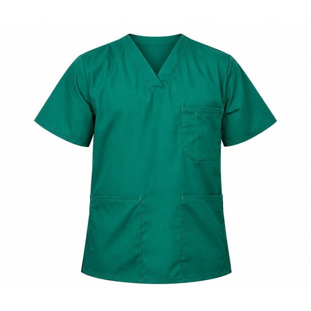 Delantal hombre tela poplin - Verde. Art. 635