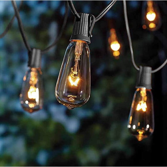 Luces de Cadena GOOTHY 10 pies Impermeables con 11 Bombillas Edison Vintage