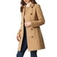 thumbnail image 4 of INSPIRE CHIC Abrigo de Guisante para Mujer con Cuello Peter Pan, Doble Botonadura, Bolsillo Inclinado, Botones Abajo, Abrigos de Invierno con Cinturón S Caqui, 4 of 6