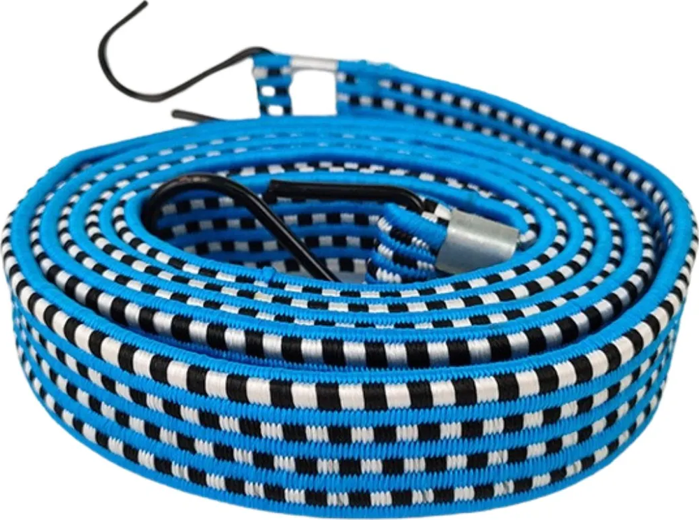 Genérico - Set 10 Cuerdas Elasticas Eslingas 1.5M Amarra De Carga Pulpo