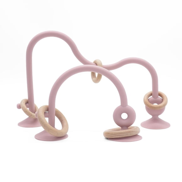 Trona de juguete Zeeloopbee con ventosas de silicona, color rosa