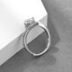 thumbnail image 3 of Elegant Moissanite Twisted Wedding Ring - 925 Silver Engagement and Anniversary Jewelry for Women - Perfect Bride Gift, 3 of 4