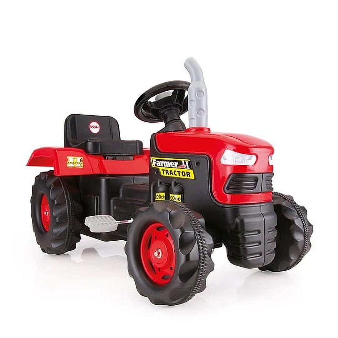 Kidscool - Tractor A Pedales Farmer Roj