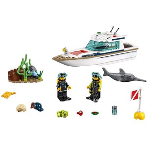 Yate De Buceo Lego City 60221 Con 2 Minifiguras Lego