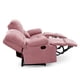 thumbnail image 3 of Bergere Perugia Reclinable 3 Cuerpos Tela Velvet Palo Rosa, 3 of 8