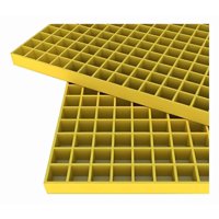 Parrilla Frp 38X38X38Mm Amarillo 2X1Mts Dvp