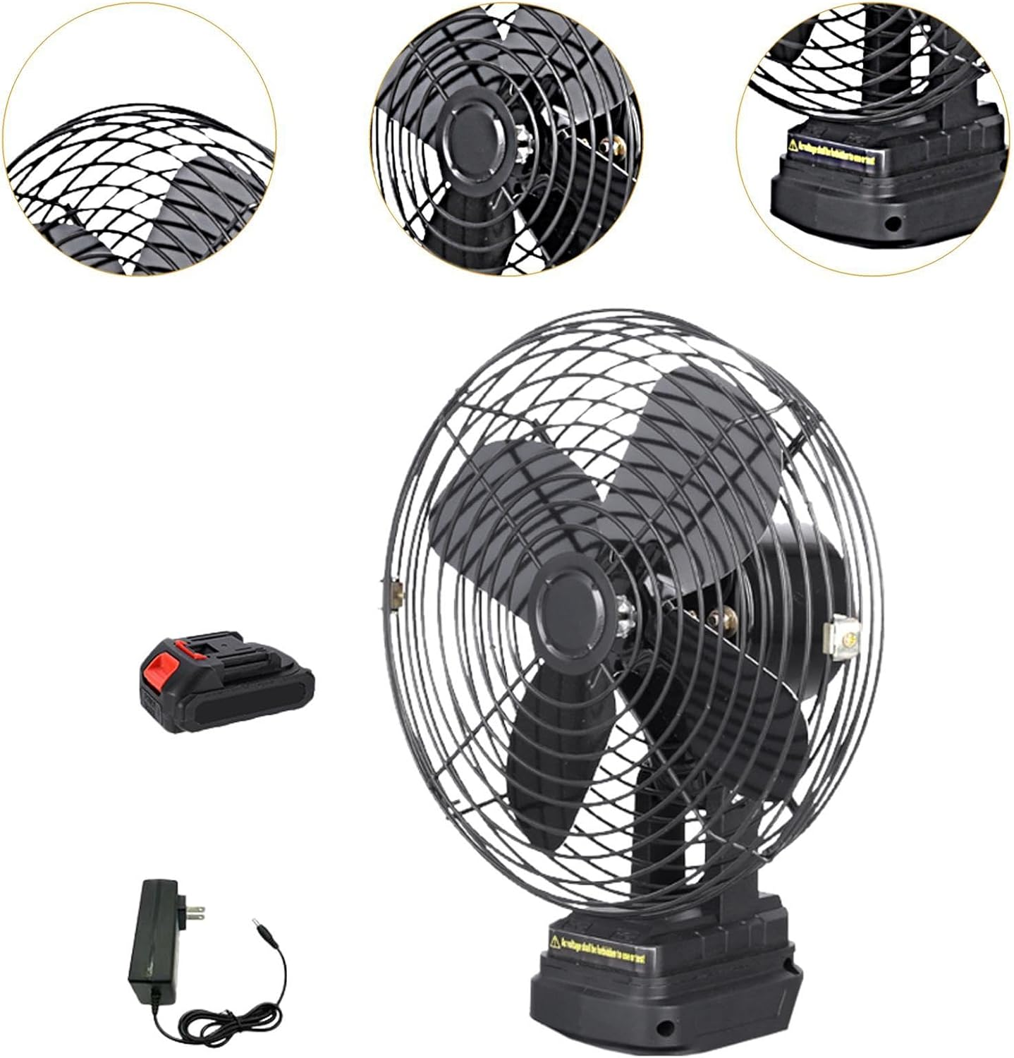 Movi - Ventilador Portátil 5 Aspas Con Batería Y Cargador Usb