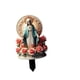 thumbnail image 4 of Estatua de la Santísima María, figura acrílica, decoración en maceta, estaca de jardín, adorno paisajístico para casa de muñecas, micropaisaje, balcón, 4 of 5