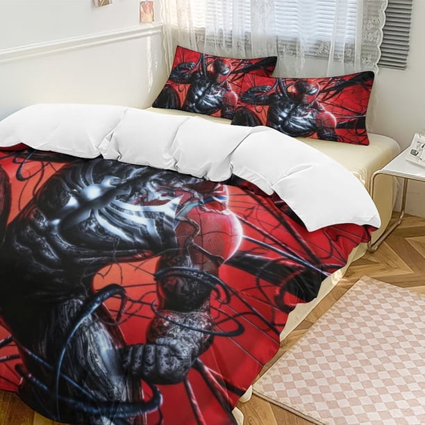 Venom Bedding Comforter Sets 3-Piece Bedding Set Soft Warm Bed Set for Bedroom All Season
