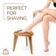 thumbnail image 2 of Taburete De Ducha De Teca Asiento De Esquina De Madera Impermeable De 30 Cm, 2 of 8