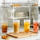 thumbnail image 2 of Vasos de vidrio KEMORELA, 2 piezas, 590 ml, con tapas y pajillas, 2 of 9