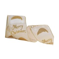 Bothyi - Cinta Navideña Elegante Con Alambre Para Suministros De Fiesta, Embalaje De Regalo, Lazo Diy Estilo A