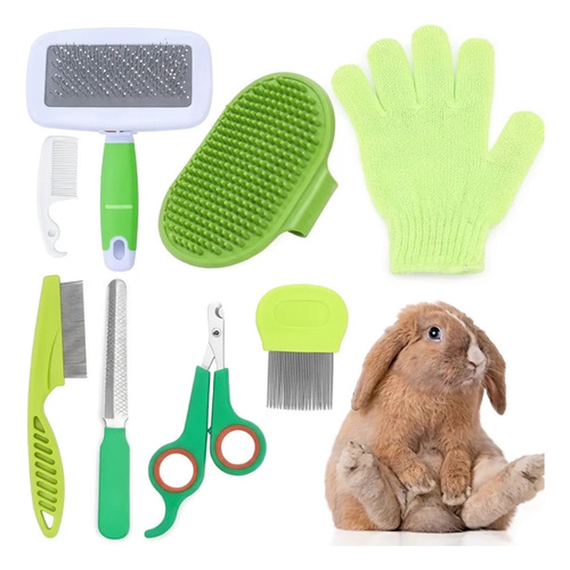 Kit De Aseo Y Baño Para Conejos 8 En 1 Full Body