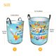 thumbnail image 5 of Constructores de Bugs Bunny Cesta de lavandería de gran capacidad redonda con asa, bolsa para ropa sucia plegable, almacenamiento para dormitorio, baño y lavadero 44x35 cm, 5 of 6