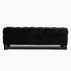 thumbnail image 1 of Banqueta Capitone Felpa Negro, 1 of 2