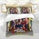 thumbnail image 5 of Jersey Shore Conjunto de sábanas temático, trío de piezas, cómodo y amigable con la piel, diseño único, regalo de decoración para el hogar para familiares, amigos y fans, 90 cm * 190 cm, 5 of 6