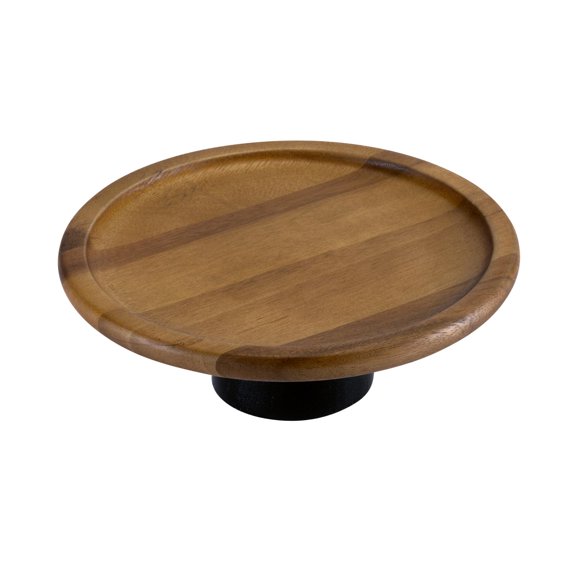 Soporte para tartas Kalmar Home con base grande de madera de acacia negra