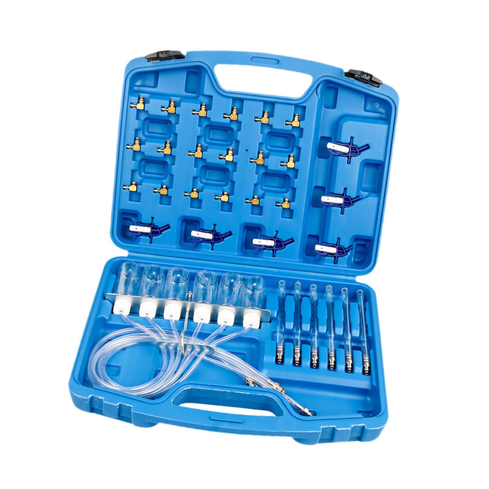 Ioensy - Kits De Prueba De Caudalímetro De Inyector De Aceite Con Caja De Almacenamiento Para Vehículos De Camión